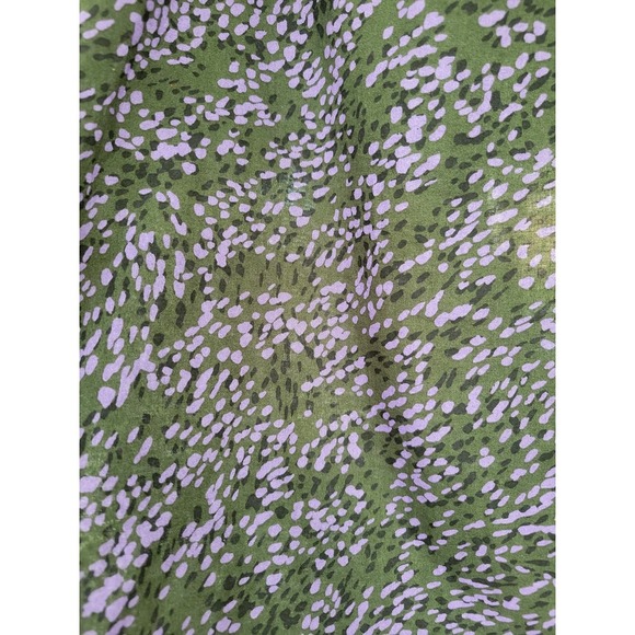 Terra & Sky Purple Black Flutter Sleeve Blouse sz 0X 14 - Picture 7 of 7